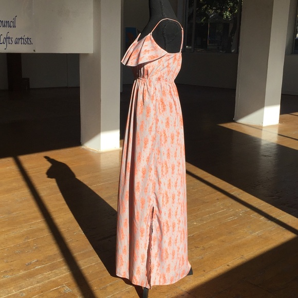 Orange and gray maxi dress - Picture 2 of 9